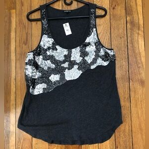 Express Sequin Tank Top size large